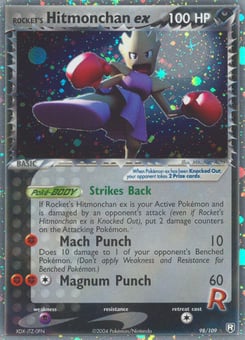 EX Pokémon Cards — Rocket's Hitmonchan ex