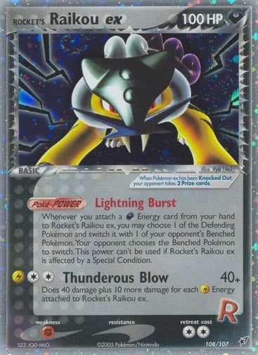 Rocket's Raikou ex — Deoxys #108