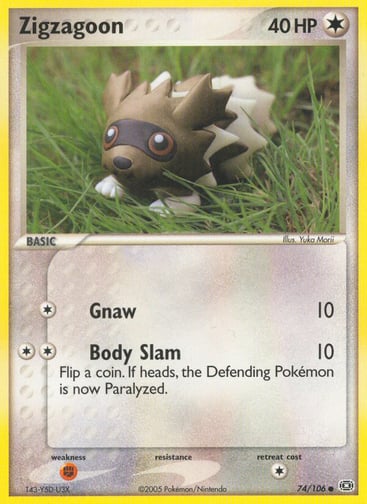 Zigzagoon — Emerald #74