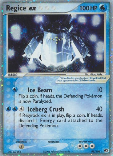 Regice ex — Emerald #98