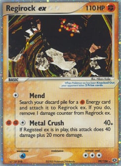 Regirock ex Price – Emerald #99/106 | CardTrack