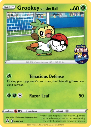 Grookey on the Ball — Pokémon Futsal Collection #3