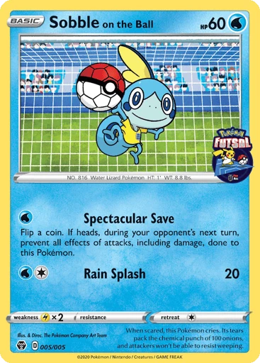Sobble on the Ball — Pokémon Futsal Collection #5
