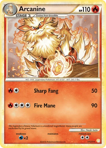 Arcanine — HeartGold & SoulSilver #1