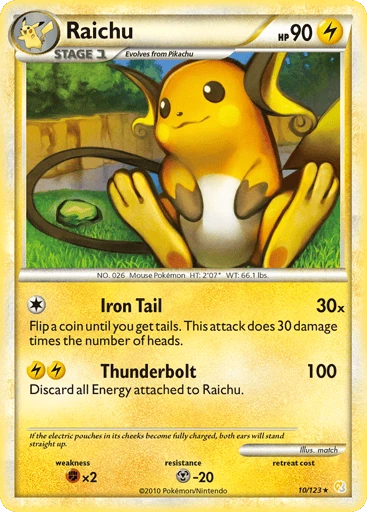 Raichu — HeartGold & SoulSilver #10