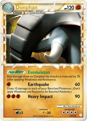 Donphan — HeartGold & SoulSilver #107