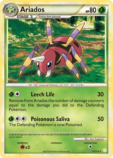 Ariados — HeartGold & SoulSilver #15