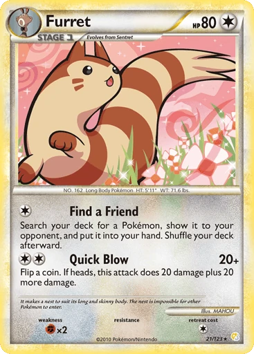 Furret — HeartGold & SoulSilver #21