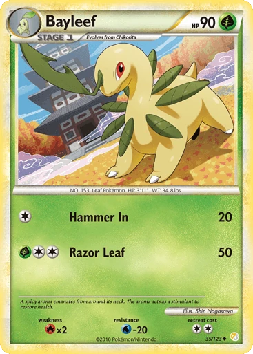 Bayleef — HeartGold & SoulSilver #35
