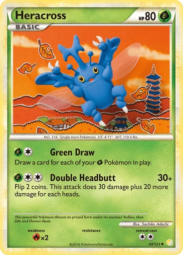 Heracross — HeartGold & SoulSilver #43