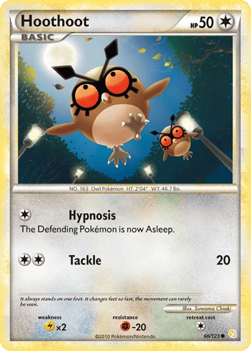 Hoothoot — HeartGold & SoulSilver #66