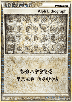 Gold Pokémon Cards — Alph Lithograph