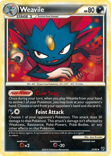 Weavile — HS—Undaunted #25