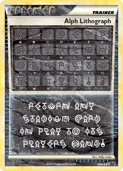 Gold Pokémon Cards — Alph Lithograph