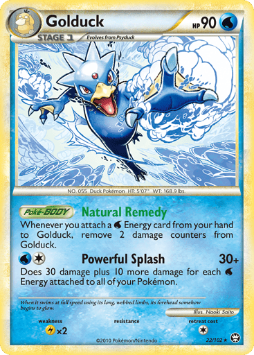 Golduck — HS—Triumphant #22
