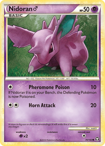 Nidoran ♂ — HS—Triumphant #70