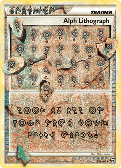 Gold Pokémon Cards — Alph Lithograph