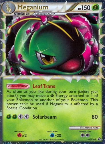 Meganium — HGSS Black Star Promos #HGSS08