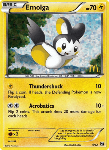Emolga — McDonald's Collection 2012 #6