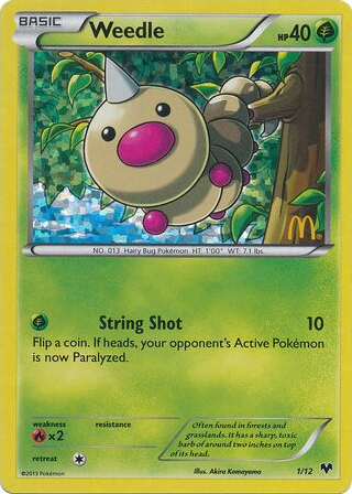 Weedle — McDonald's Collection 2014 #1