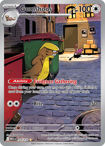Gumshoos Price – Mega Evolution #153/132 | CardTrack