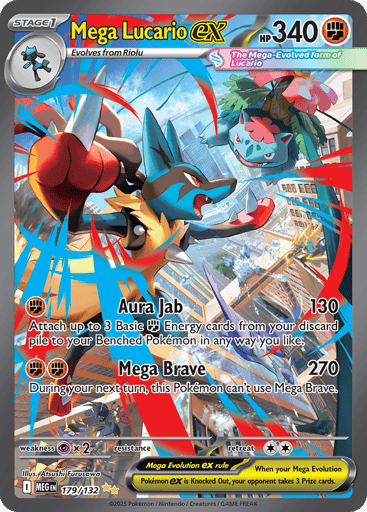 Mega Lucario ex — Mega Evolution #179