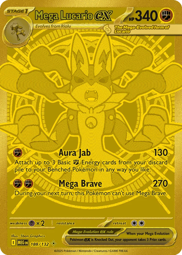 Mega Lucario ex — Mega Evolution #188
