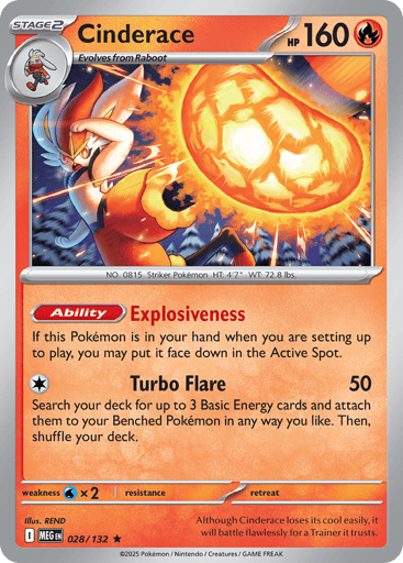 Cinderace — Mega Evolution #28