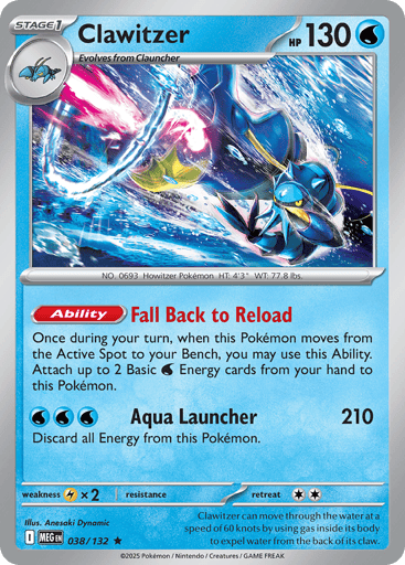 Clawitzer — Mega Evolution #38