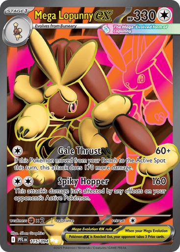 Mega Lopunny ex — Phantasmal Flames #115
