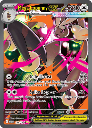 Mega Lopunny ex — Phantasmal Flames #128