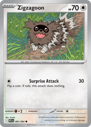 Zigzagoon — Phantasmal Flames #81