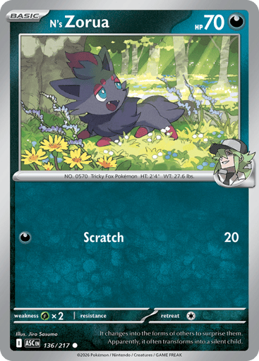 N's Zorua — Ascended Heroes #136