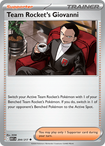 Team Rocket's Giovanni — Ascended Heroes #204