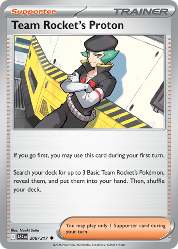 Team Rocket's Proton — Ascended Heroes #208