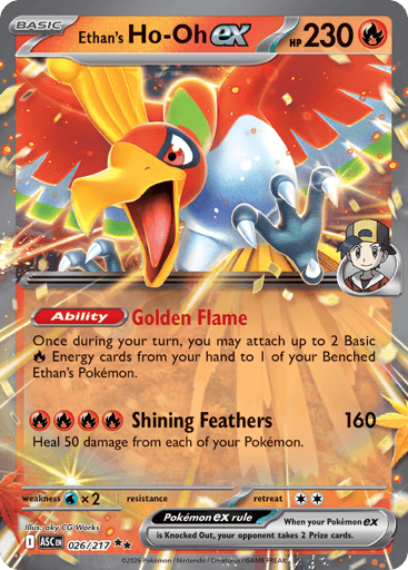 Ethan's Ho-Oh ex — Ascended Heroes #26