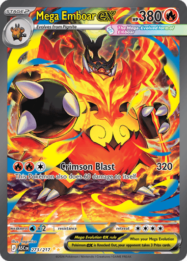 Mega Emboar ex — Ascended Heroes #273