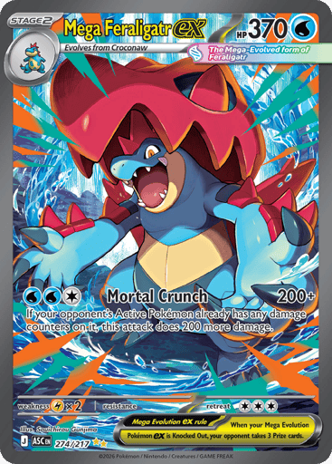 Mega Feraligatr ex — Ascended Heroes #274