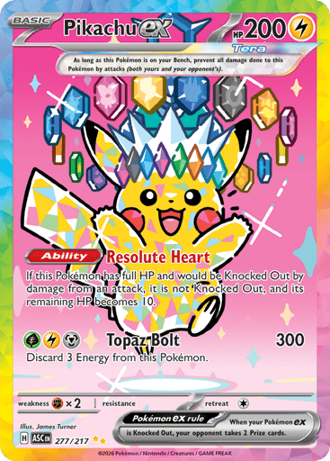 Pikachu ex — Ascended Heroes #277