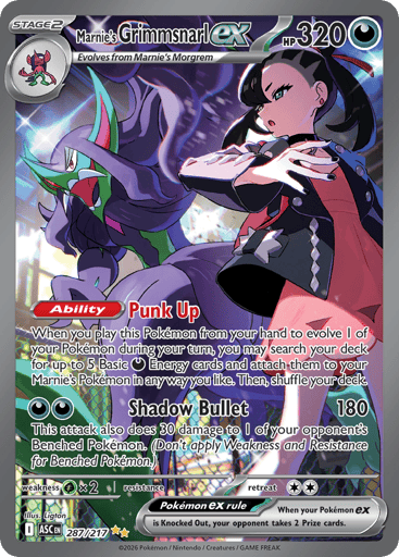 Marnie's Grimmsnarl ex — Ascended Heroes #287