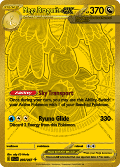 Gold Pokémon Cards — Mega Dragonite ex
