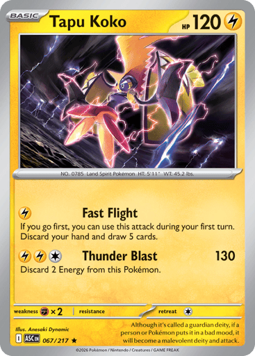 Tapu Koko — Ascended Heroes #67