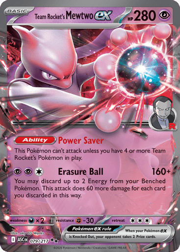 Team Rocket's Mewtwo ex — Ascended Heroes #79