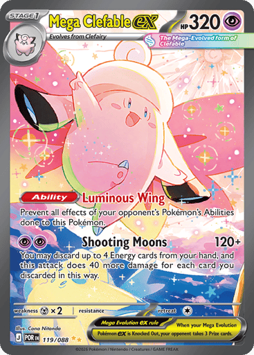 Mega Clefable ex — Perfect Order #119