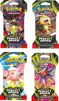 Perfect Order Sleeved Booster Pack Art Bundle (Set of 4)