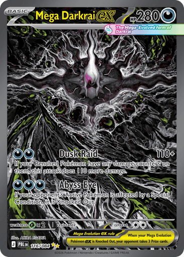 Mega Darkrai ex — Pitch Black #116