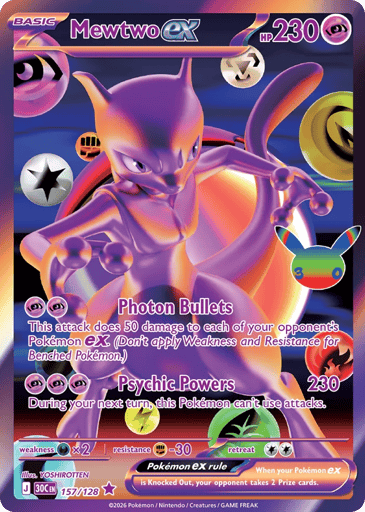 Mewtwo ex — 30th Celebration #157