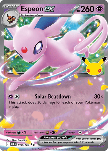 Espeon ex — 30th Celebration #70
