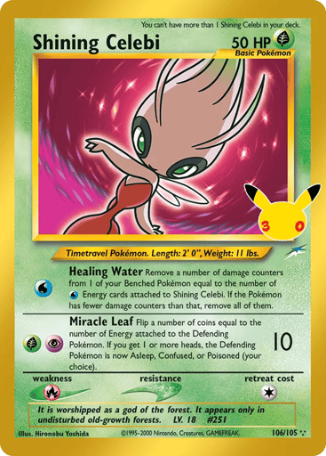 Shining Celebi — 30th Celebration: Classic Collection #106