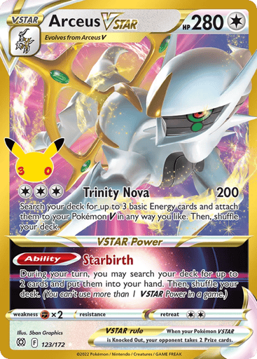 Arceus VSTAR — 30th Celebration: Classic Collection #123